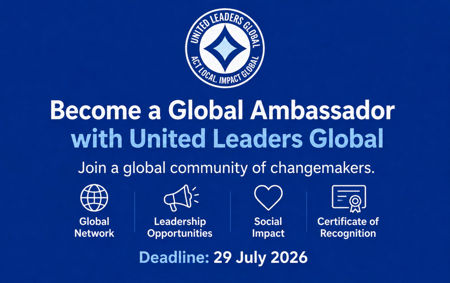 United Leaders Global Ambassador Program – United Leaders